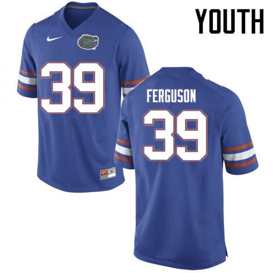 Youth Florida Gators #39 Ryan Ferguson NCAA Nike Blue Authentic Stitched College Football Jersey WJF1262BD